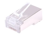 Uniformatic - Connecteur de réseau - RJ-45 (M) - FTP - CAT 6 - transparent (pack de 100) 25153