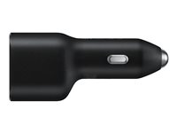Samsung EP-L4020 - Adaptateur d'alimentation pour voiture - 40 Watt - FC - 2 connecteurs de sortie (USB, 24 pin USB-C) - noir EP-L4020NBEGEU