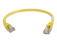 C2G Cat5e Booted Shielded (STP) Network Patch Cable - Cordon de raccordement - RJ-45 (M) pour RJ-45 (M) - 5 m - STP - CAT 5e - Moulé - jaune 83814