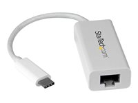 StarTech.com Adaptateur USB C vers Gigabit Ethernet - Compatible Thunderbolt 3 - Support du pilote natif pour MacBook Windows et Chrome OS - Adaptateur réseau - USB-C - Gigabit Ethernet - blanc US1GC30W