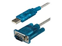 StarTech.com Câble adaptateur USB vers série DB9 de 90 cm - Alimentation USB - 1x DB-9 mâle - 1x USB A mâle - Adaptateur série - USB 2.0 - RS-232 ICUSB232SM3