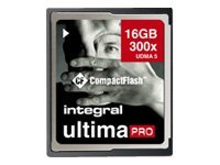 Integral UltimaPro - Carte mémoire flash - 16 Go - 300x - CompactFlash INCF16G300W