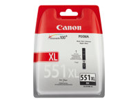 Canon CLI-551BK XL - À rendement élevé - noir - original - réservoir d'encre - pour PIXMA iP8750, iX6850, MG5550, MG5650, MG5655, MG6450, MG6650, MG7150, MG7550, MX725, MX925 6443B001