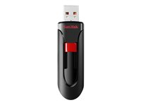 SanDisk Cruzer Glisser - Clé USB - 256 Go - USB 2.0 - noir, rouge SDCZ60-256G-B35