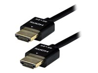 MCL MC385S - Câble HDMI avec Ethernet - HDMI mâle pour HDMI mâle - 2 m - noir - support 4K MC385S-2M/N
