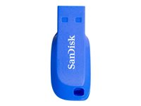 SanDisk Cruzer Blade - Clé USB - 32 Go - USB 2.0 - bleu électrique SDCZ50C-032G-B35BE