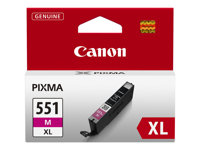 Canon CLI-551M XL - 11 ml - à rendement élevé - magenta - original - réservoir d'encre - pour PIXMA iP8750, iX6850, MG5550, MG5650, MG5655, MG6450, MG6650, MG7150, MG7550, MX725, MX925 6445B001