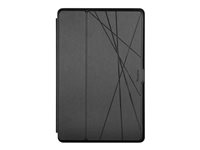 Targus Click-In - Étui à rabat pour tablette - polyuréthanne thermoplastique (TPU) - noir - 12.4" - pour Samsung Galaxy Tab S7+ 12.4", S7 FE 12.4" and S8+ 12.4" THZ904GL