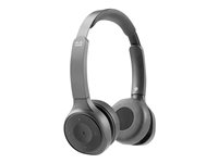 Cisco Headset 730 - Micro-casque - sur-oreille - Bluetooth - sans fil - Suppresseur de bruit actif - noir de charbon - avec support de chargement - pour Cisco DX70, DX80; IP DECT Phone 6825; IP Phone 88XX; Unified Wireless IP Phone 8821 HS-WL-730-BUNAS-C