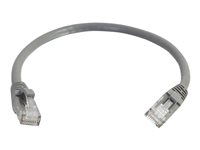 C2G Cat5e Booted Unshielded (UTP) Network Patch Cable - Cordon de raccordement - RJ-45 (M) pour RJ-45 (M) - 1 m - UTP - CAT 5e - moulé, sans crochet, bloqué - gris 83141