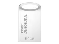 Transcend JetFlash 710 - Clé USB - 64 Go - USB 3.1 - argent TS64GJF710S