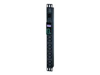 APC Easy Metered Rack PDU EPDU1016M - Unité de distribution secteur (rack-montable) - CA 200/208/230 V - 3680 VA - Ethernet - entrée : IEC 60320 C20 - connecteurs de sortie : 8 (power IEC 60320 C13) - 1U - 2.5 m cordon - noir - pour P/N: AR106V, SCL400RMJ1U, SCL500RMI1UC, SCL500RMI1UNC, SMTL1000RMI2UC, SMTL750RMI2UC EPDU1016M