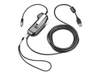Poly SHS 2371-12 - adaptateur de casque micro PTT « appuyez pour parler » - USB, stéréo, sérialisé - Conformité TAA 8K719AA#AC3