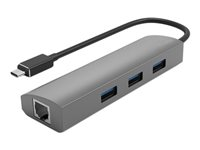 DLH - Concentrateur (hub) - 3 x USB 3.2 Gen 1 + 1 x 10/100/1000 - de bureau DY-TU5077