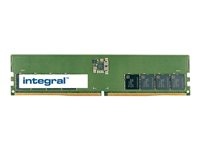 Integral - DDR5 - module - 16 Go - DIMM 288 broches - 4800 MHz / PC5-38400 - CL40 - 1.1 V - mémoire sans tampon - on-die ECC IN5T16GNHRBX