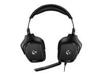 Casque de jeu Logitech G432 - Micro-casque - canal 7.1 - circum-aural - filaire - USB, jack 3,5mm - noir 981-000770