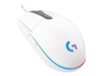 Souris de jeu Logitech G102 LIGHTSYNC - Souris - pour droitiers - optique - 6 boutons - filaire - USB - blanc 910-005824