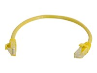 C2G Cat5e Booted Unshielded (UTP) Network Patch Cable - Cordon de raccordement - RJ-45 (M) pour RJ-45 (M) - 3 m - UTP - CAT 5e - moulé, sans crochet, bloqué - jaune 83244